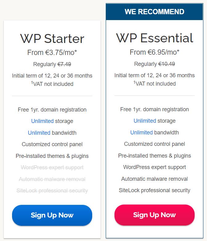 preços alojamento wordpress ipage