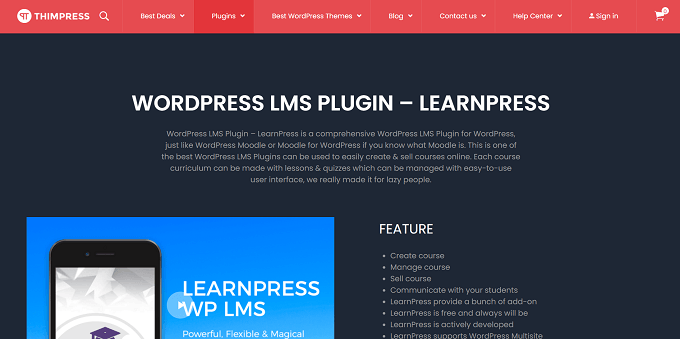 site do LearnPress