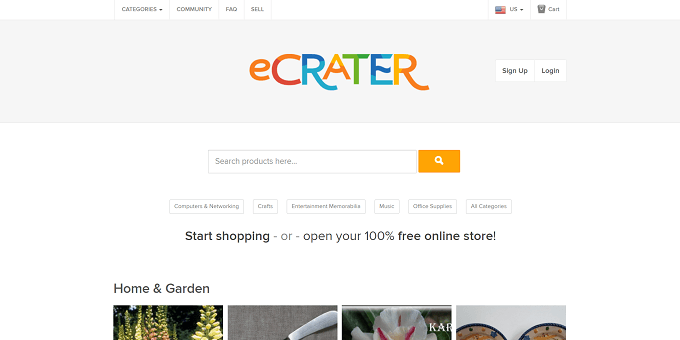 site do eCrater