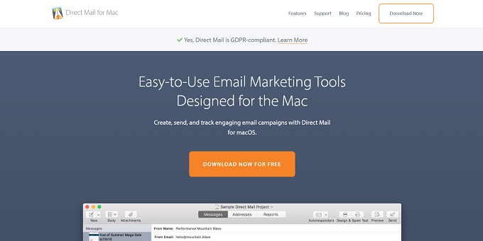 site do direct mail for mac