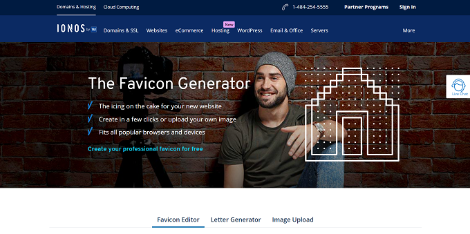 site Ionos Favicon Generator